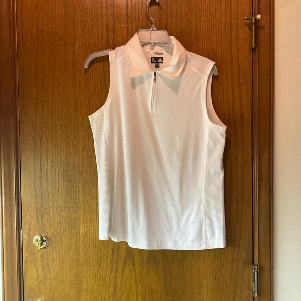 Adidas  zip golf tank top women’s size large